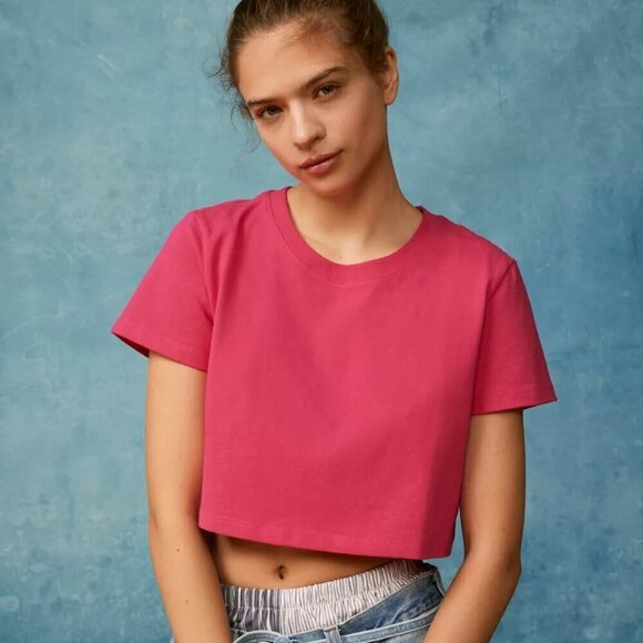 NWT Urban Outfitters Best Friend Easy Fit Light Pink Tee - Picture 1 of 5